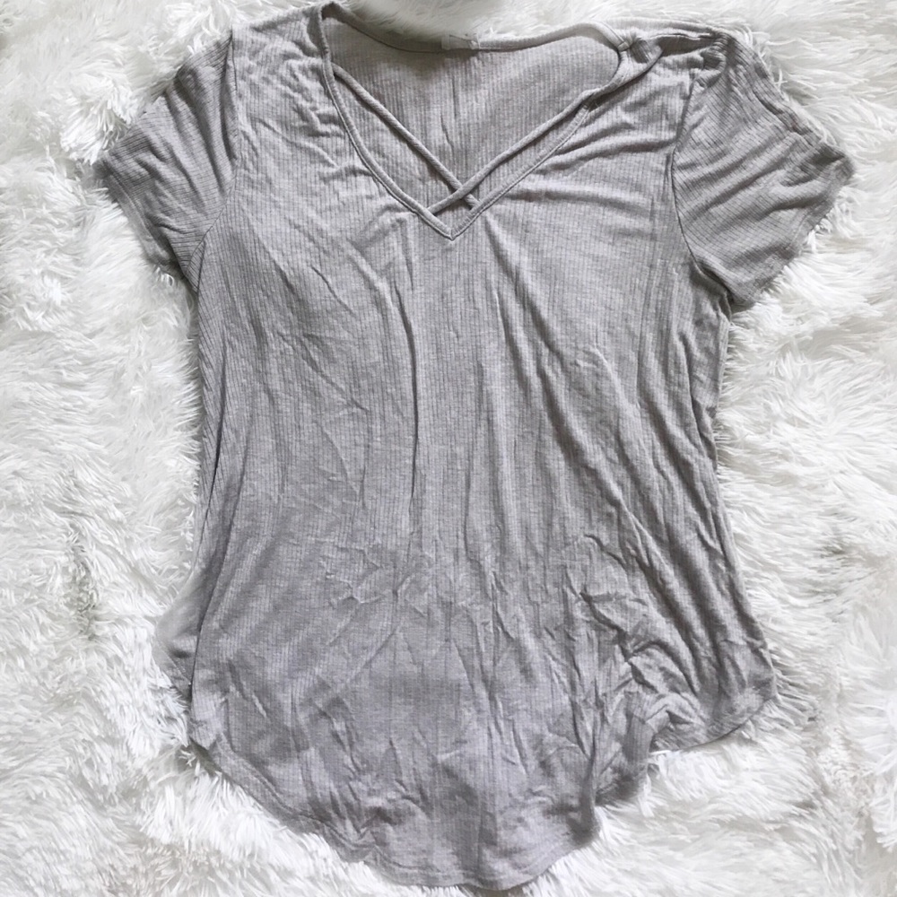 ✨Cross Neck Loose Tee✨